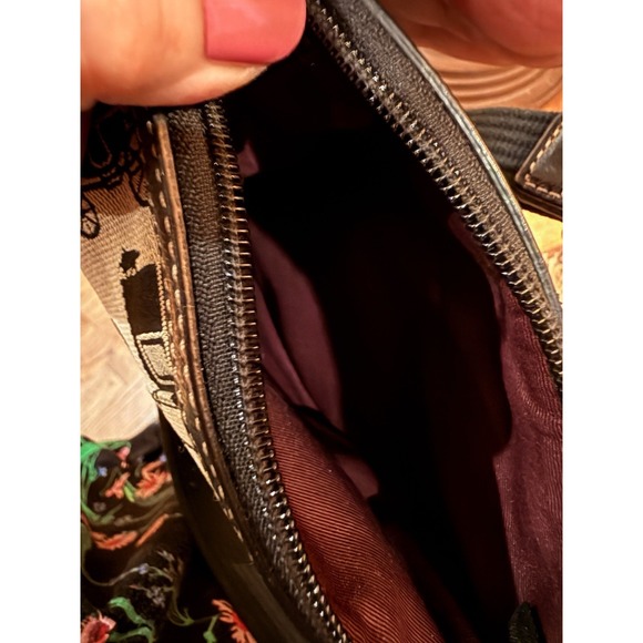 Coach Courier Crossbody Bag Horse Carriage Swing Pack Black & Grey - Picture 12 of 12